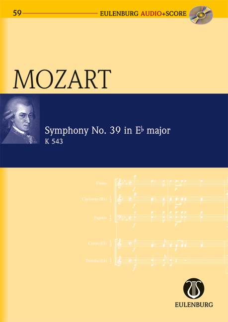Mozart: Symphony No. 39 Eb major KV 543 (Study Score + CD) published by Eulenburg